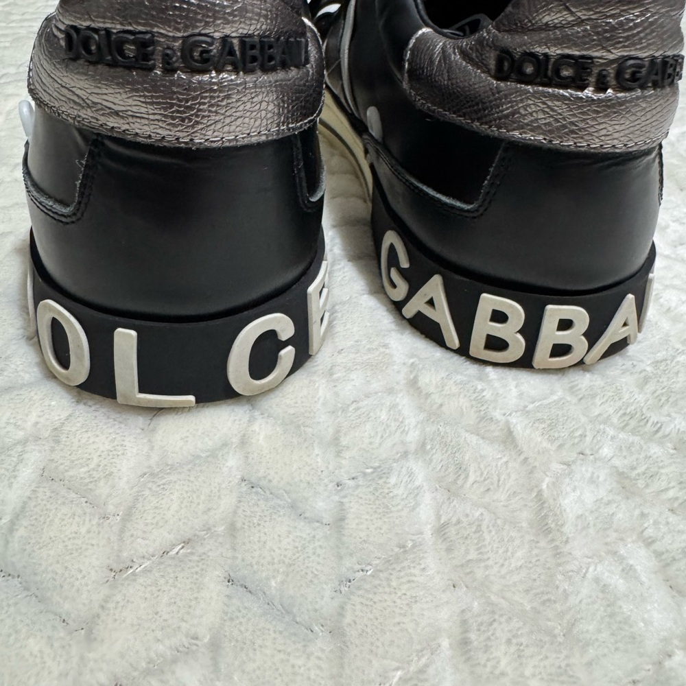 Dolce & Gabbana Black and Silver Sneakers - Picture 2 of 15